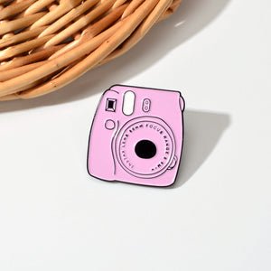 Pink Polaroid Camera Pin