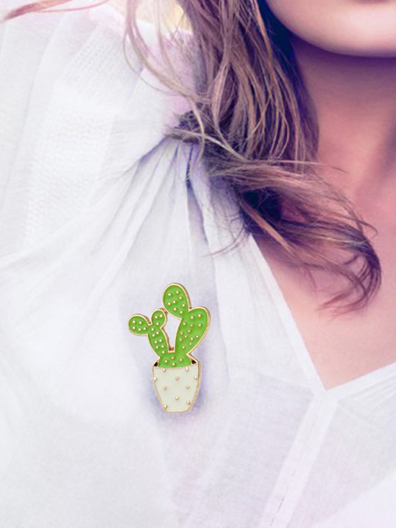 Blue, Green, or Orange Cactus Pins