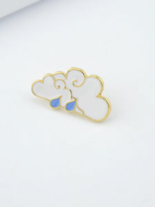 Raindrop Cloud Pin