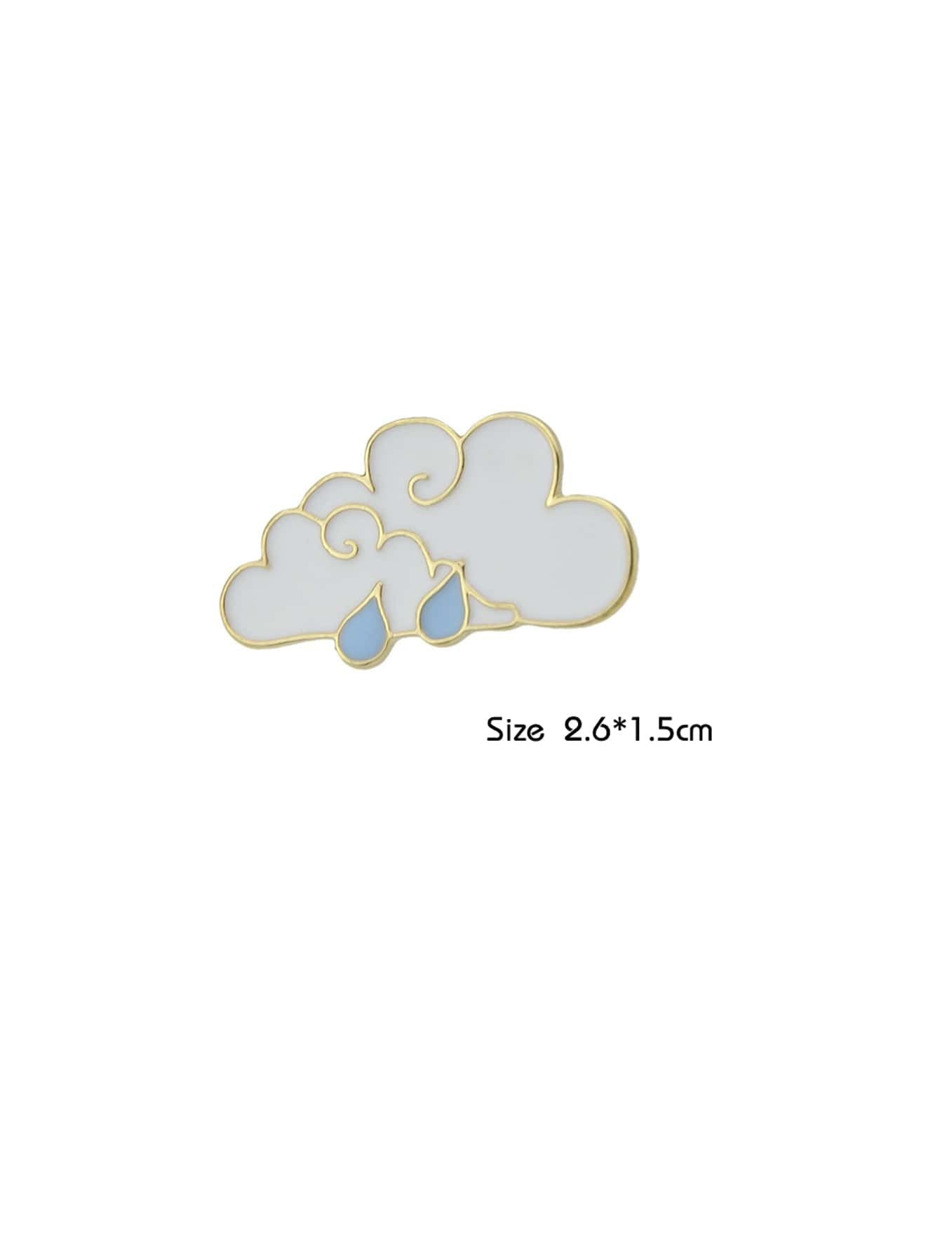 Raindrop Cloud Pin