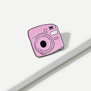 Pink Polaroid Camera Pin