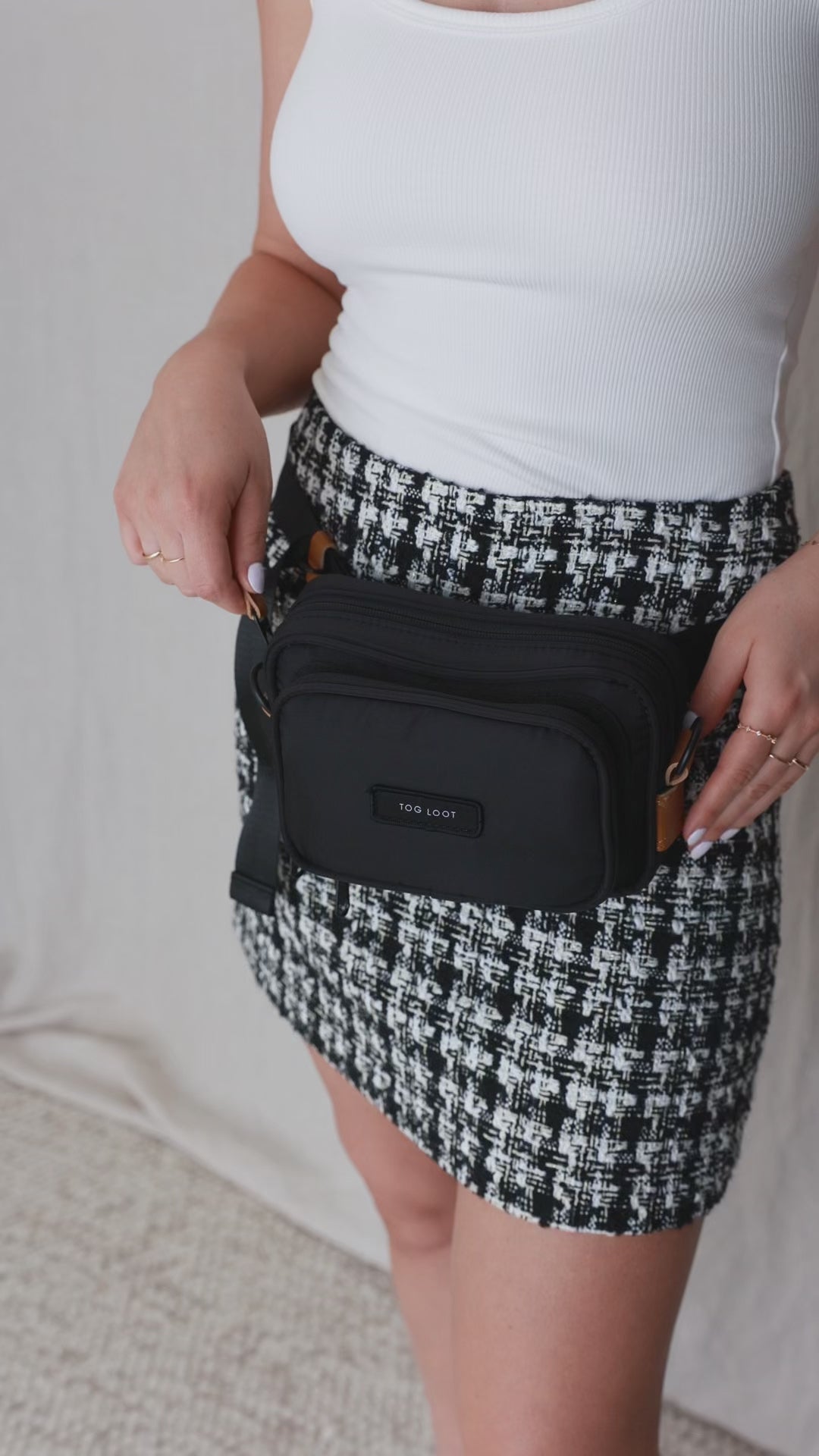 'Frankie' Photographer's Fanny Pack - Black