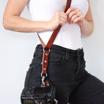 Load image into Gallery viewer, &#39;Lulu&#39; Solo Camera Leather Sling Strap
