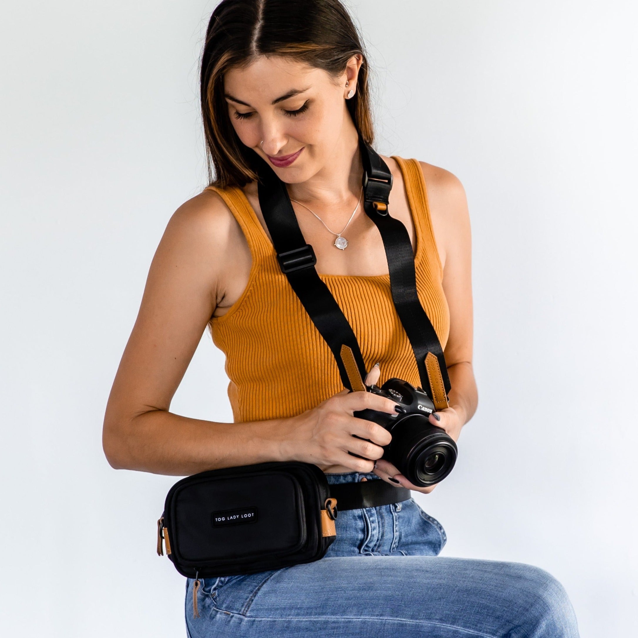 'Luna' Lustre Camera Strap