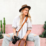 Load image into Gallery viewer, &#39;Lulu&#39; Solo Camera Leather Sling Strap
